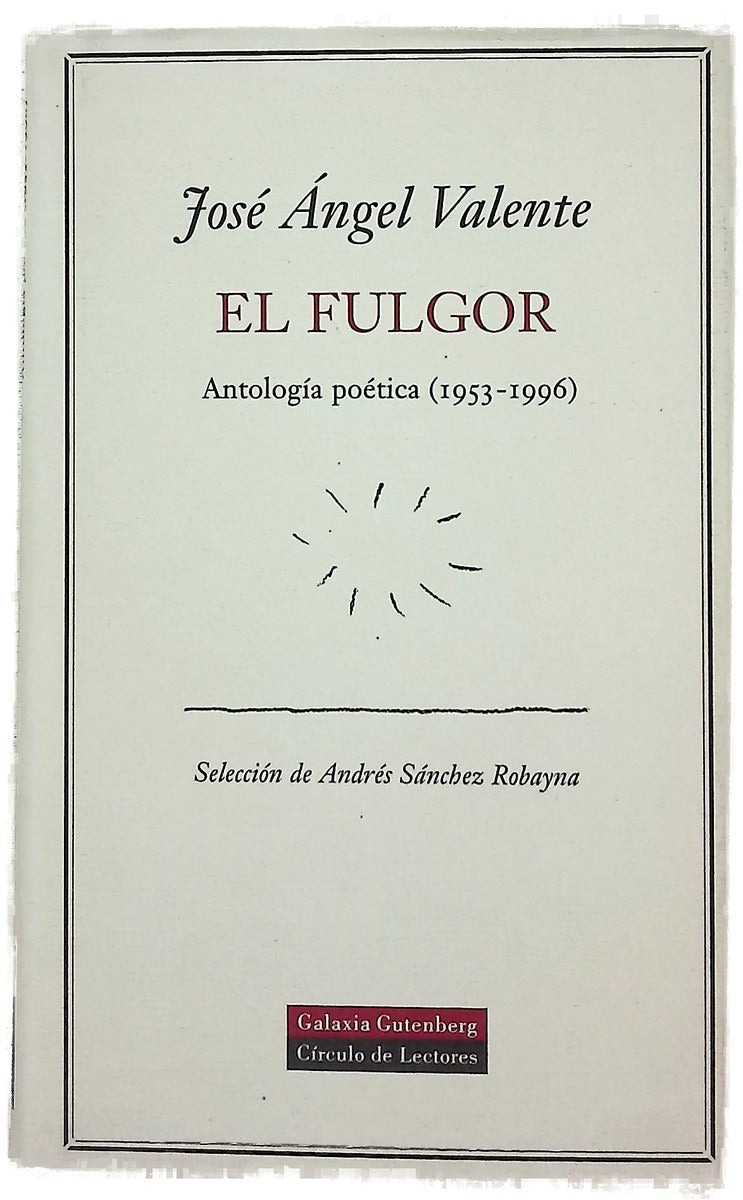 El fulgor antología poética (1953-1996)
