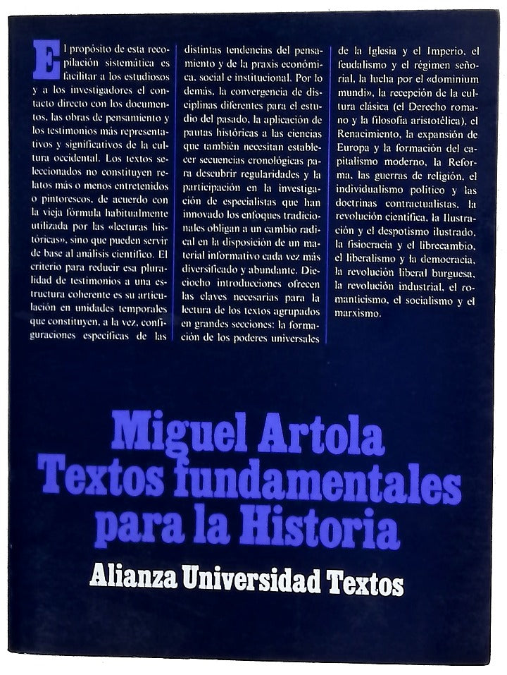 Textos fundamentales para la historia