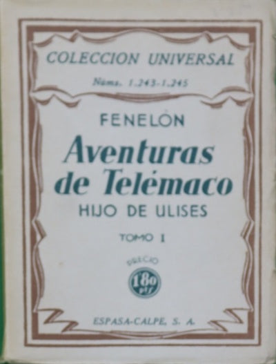 Aventuras de Telémaco hijo de Ulises(v. I)