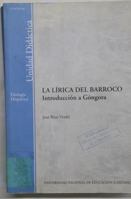 La lírica del Barroco introducción a Góngora