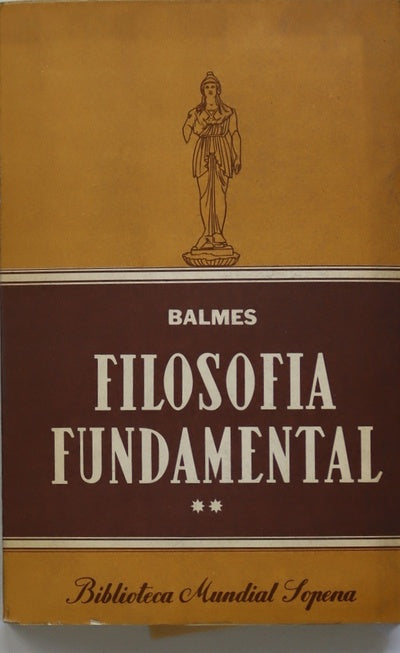 Filosofía fundamental (v. II)