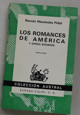 Los romances de América y otros estudios
