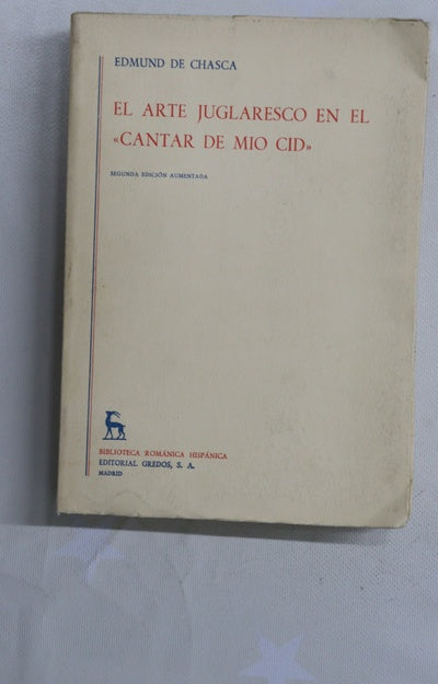El arte juglaresco en el "Cantar de Mío Cid"