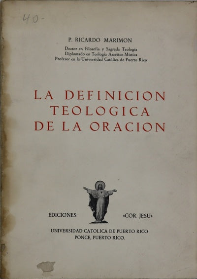La definición teológica de la oración