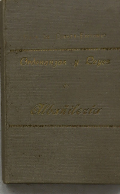 Ordenanzas y leyes de albañilería