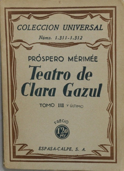 Teatro de Clara Gazul ( t. III )