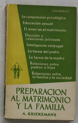 Preparación al matrimonio y la familia