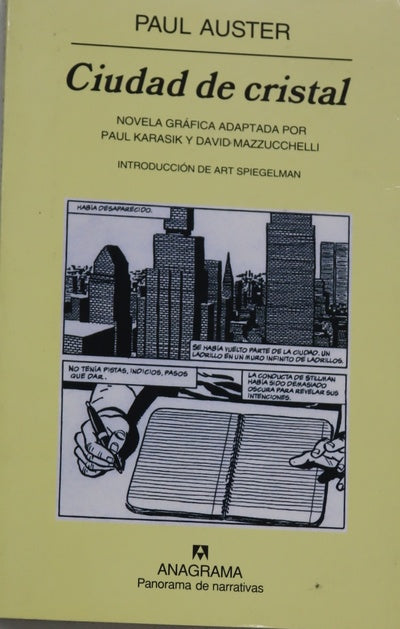 Ciudad de cristal novela gráfica adaptada por Paul Karasik y David Mazzucchelli