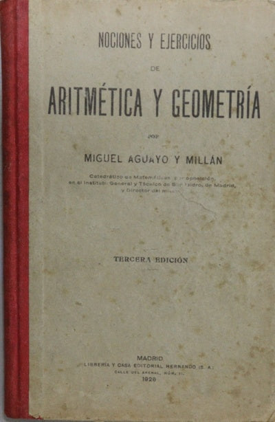 Nociones y ejercicios de aritmética y geometría
