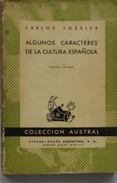 Algunos caracteres de la cultura española
