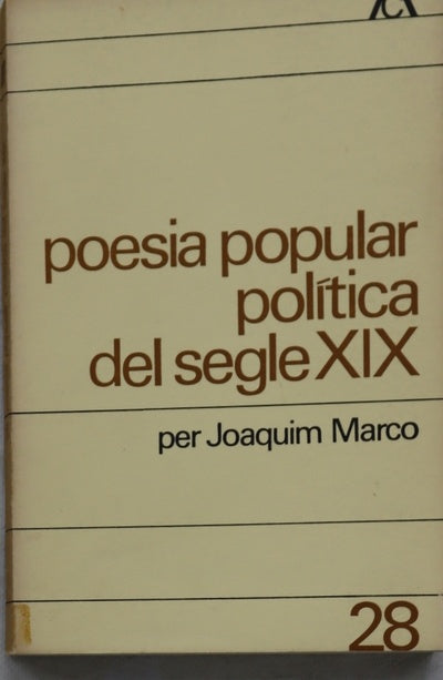 Poesía popular política del siglo XIX