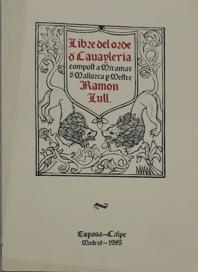 Llibre de l'ordre de cavaller