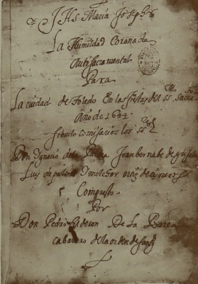 La humildad coronada auto sacramental