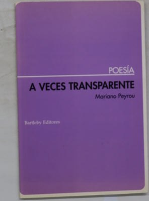 A veces transparente