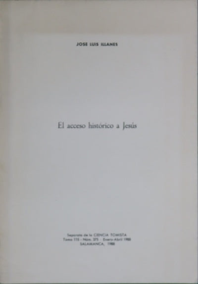 Acceso histórico a Jesús