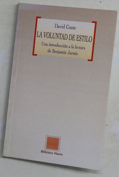 La voluntad de estilo