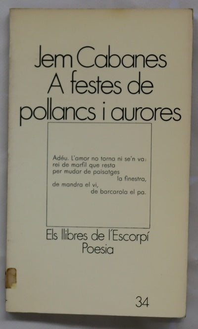A festes de pollancs i aurores