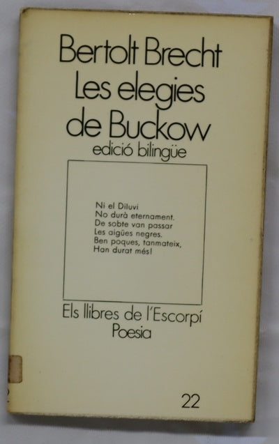 Elegies de Buckow i altres poemes