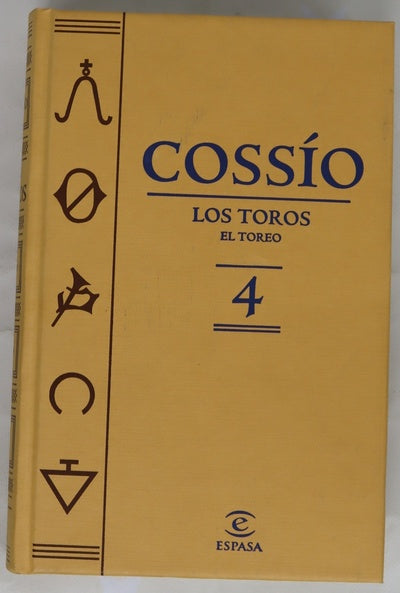 Cossío 4. Los toros. El toreo