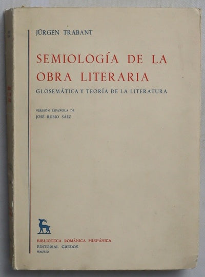 Semiología de la obra Literaria