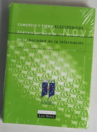 Comercio y firma electrónicos análisis jurídico de los servicios de la sociedad de la información