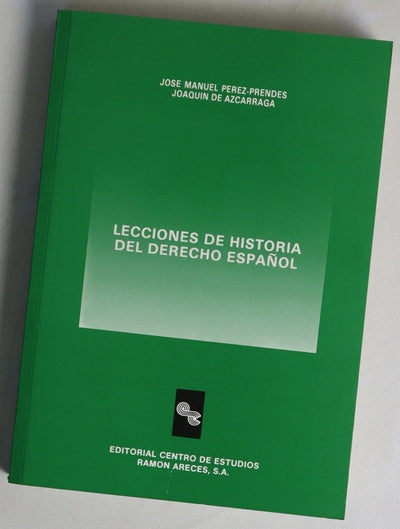 Lecciones de historia del derecho español