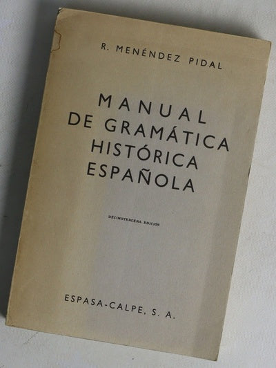 Manual de Gramática histórica española