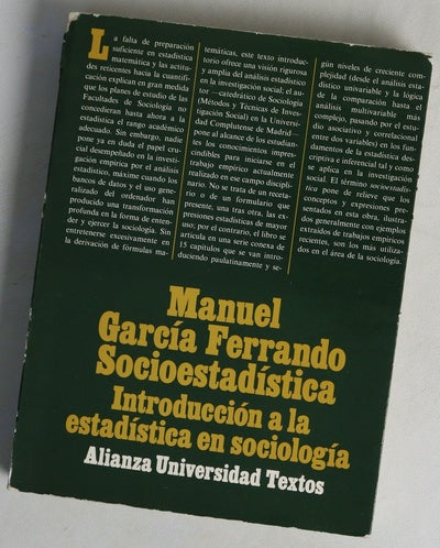 Socioestadística introducción a la estadística en sociología