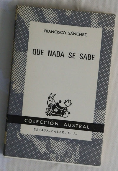 Que nada se sabe