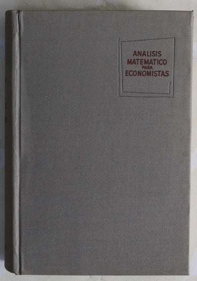 Análisis matemático para economistas