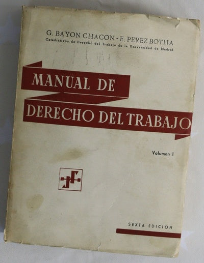 Manual de derecho del trabajo
