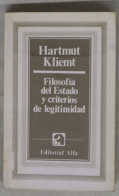 Filosofía del estado y criterios de legitimidad