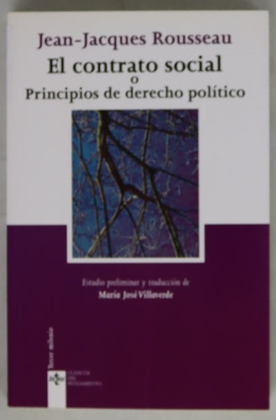 El contrato social o Principios de derecho político