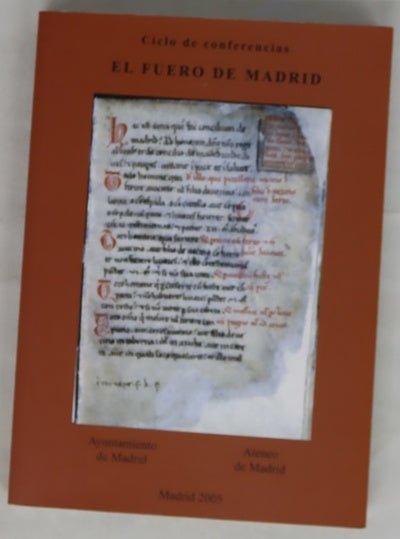 Fuero de Madrid en su octavo centenario ciclo de conferencias