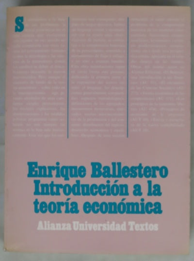 Introducción a la teoría económica