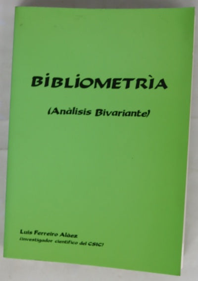 Bibliometría (análisis bivariante)