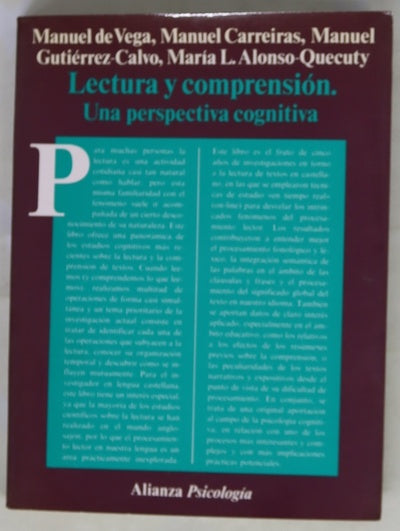 Lectura y comprensión una perspectiva cognitiva