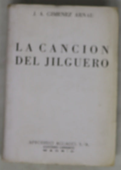 La canción del jilguero novela