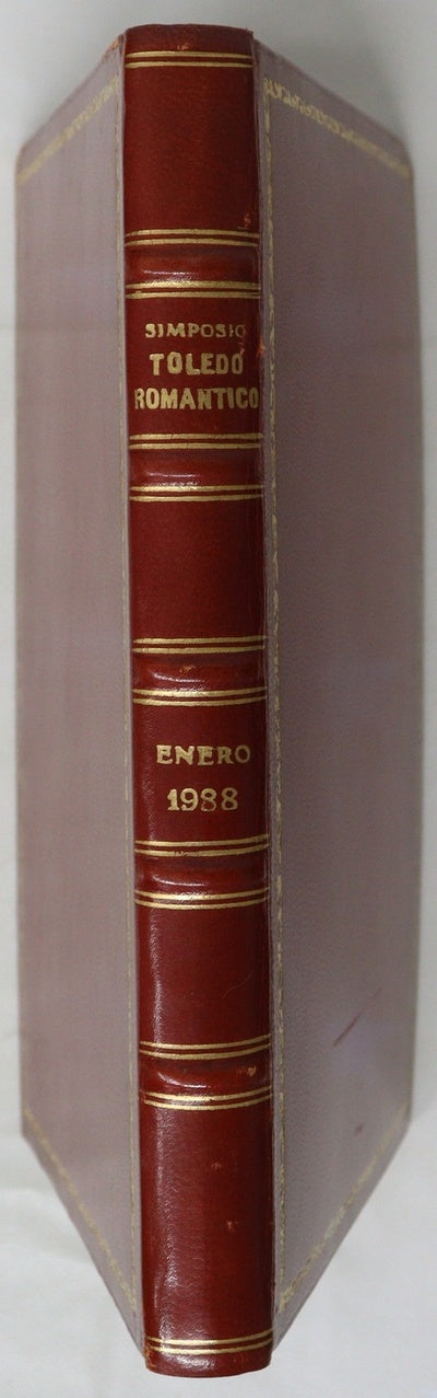 Simposio Toledo romántico Colegio Universitario 21-23 enero 1988