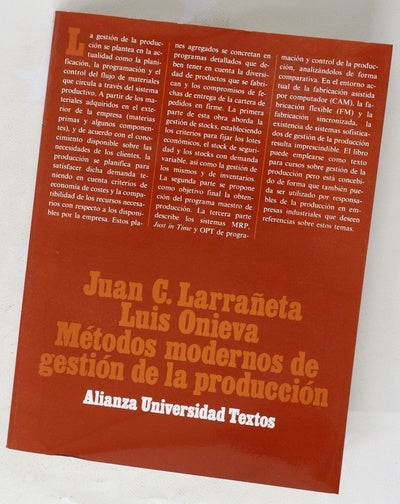 Métodos modernos de gestión de la producción