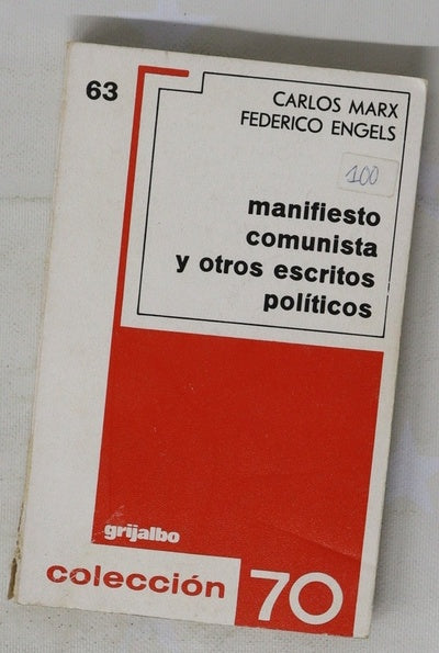 Manifiesto comunista y otros escritos políticos