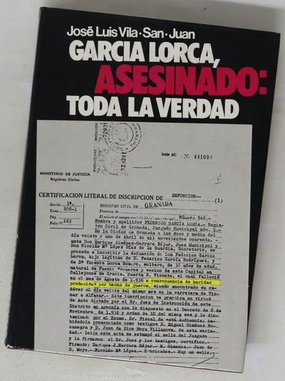 García Lorca, asesinado toda la verdad...