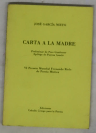 Carta a la madre