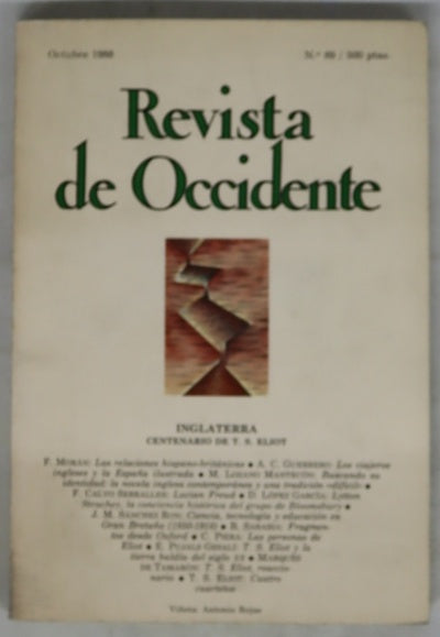Revista de Occidente, número 89