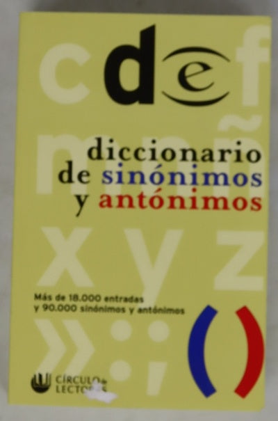 Diccionario de sinónimos y antónimos