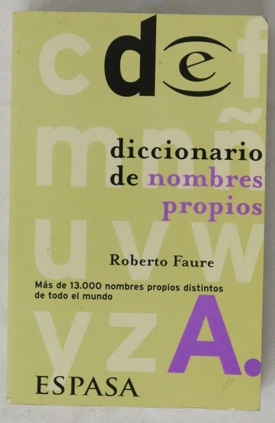 Diccionario de nombres propios