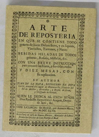 Arte de repostería ...