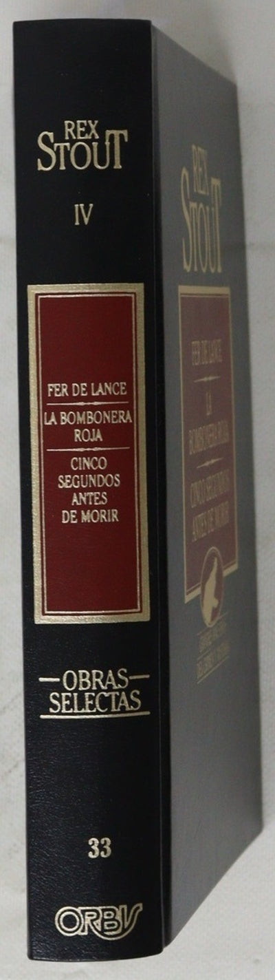 Fer de lance ; La bombonera roja ; Cinco segundos antes de morir