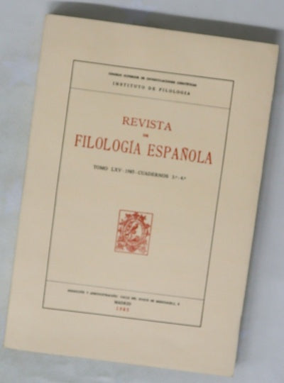 Emerita: Revista de filología Española LXV