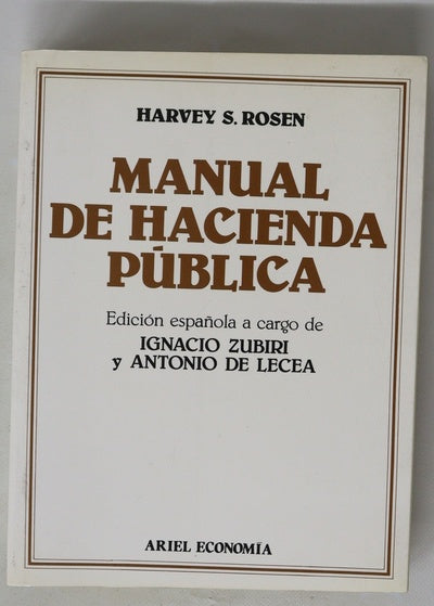 Manual de hacienda pública